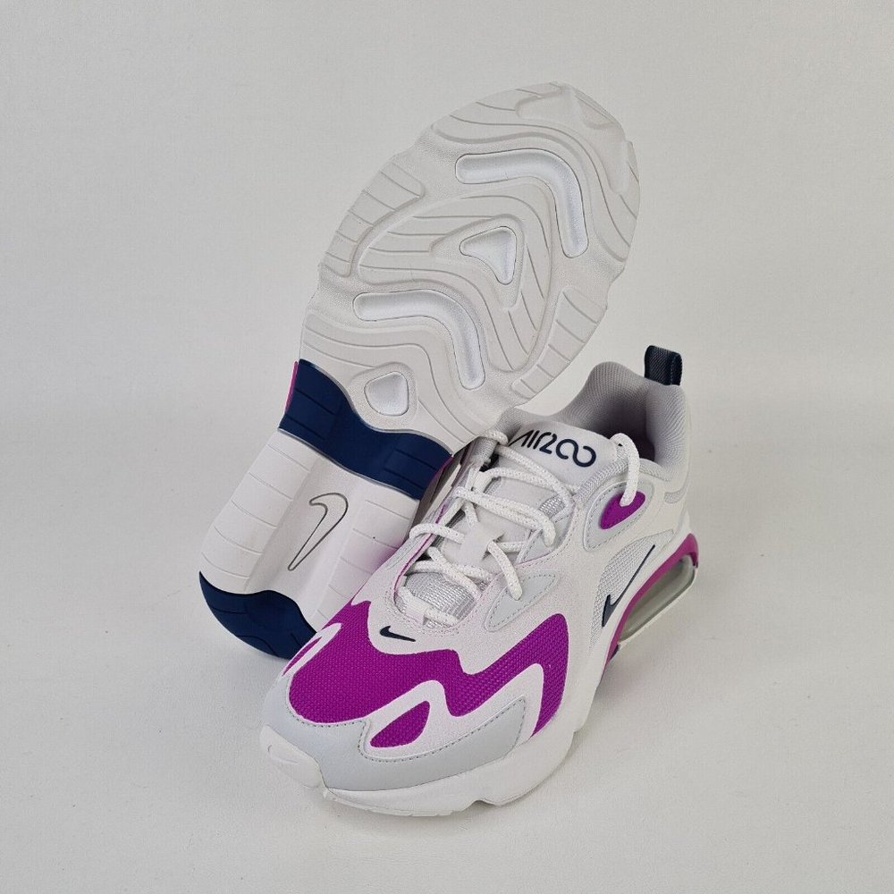 Nike Air Max 200 Women Running Atlhetic Shoes Photon Purple - Picture 10 of 12
